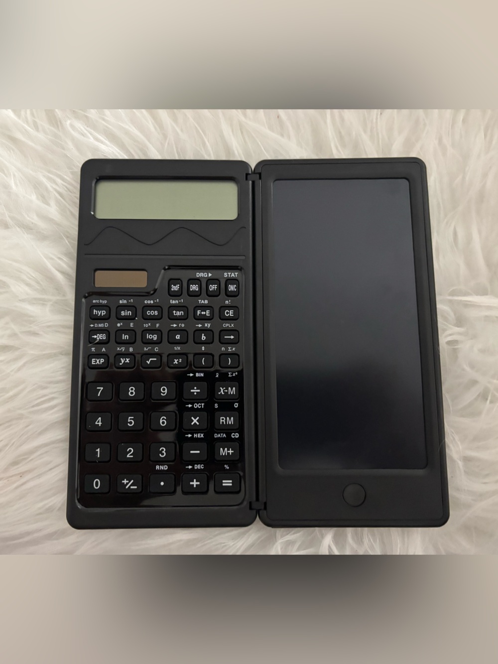Amazon Black Foldable Calculator and LCD Writing Tablet Combo